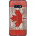 Canadian Flag Dark Wood Galaxy S10e Skin
